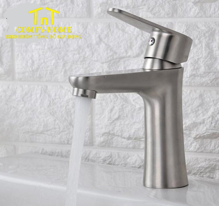 Vòi Lavabo Nóng Lạnh Inox 304 Cao Cấp RA 5007 – Chống Bám Bẩn