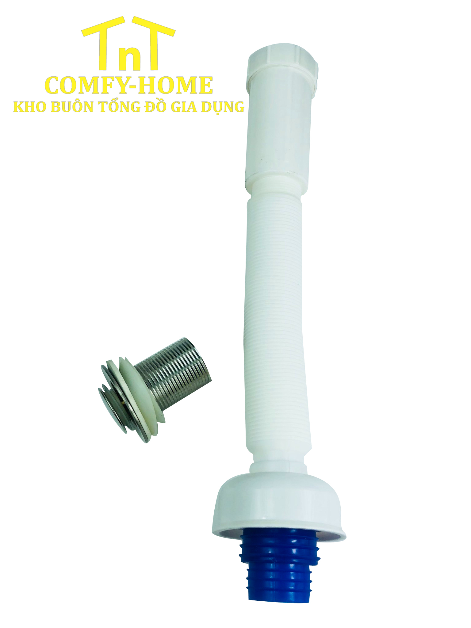 Bộ Xả Nhấn Lavabo Nhựa ABS Cao Cấp (Flexible Plastic Drain Set) - Image 2