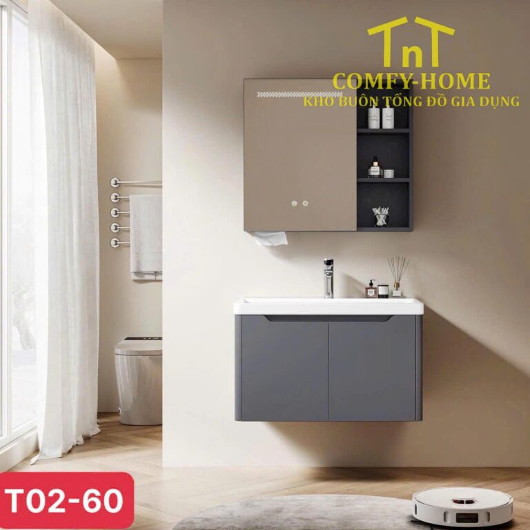 Bộ tủ chậu Lavabo hiện đại (Model No: T02-60)