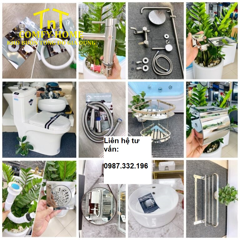 Combo Thiết Bị & Phụ Kiện Phòng Tắm Inox Cao Cấp Comfy-Home – Giải Pháp Trọn Gói Cho Phòng Tắm Hiện Đại